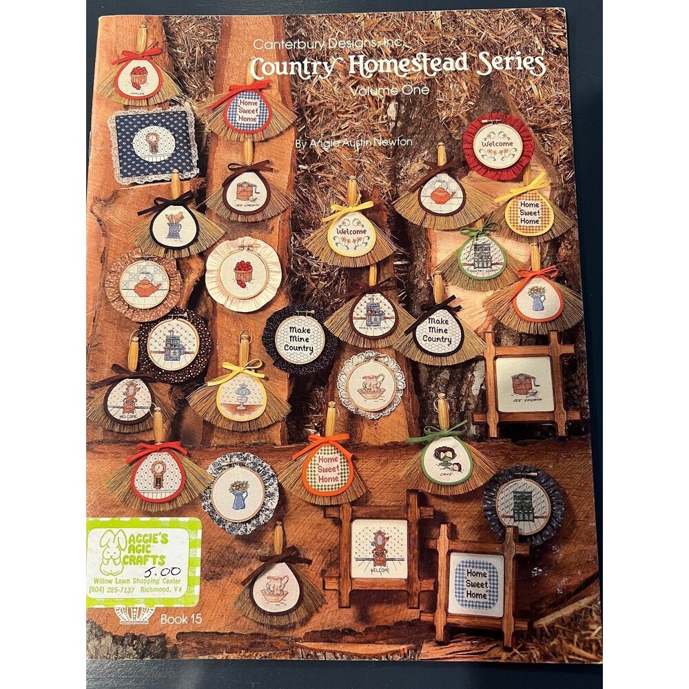 Canterbury Designs Country Homestead Series Volume One Cross Stitch Booklet 1982